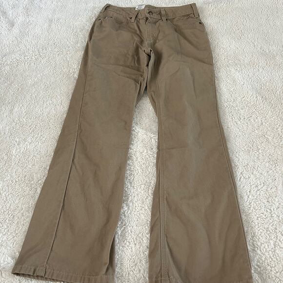 Carhartt Women's Biege Canvas Work Pants Size 6 30in Grunge Core 100% Cotton - Picture 2 of 7